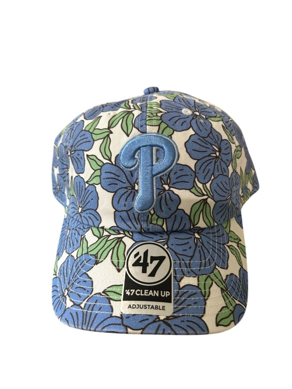 NWT Philadelphia Phillies Floral Print Adjustable Baseball Cap - 47 Clean Up Fla